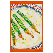Mediterranean Courgettes Tea Towel