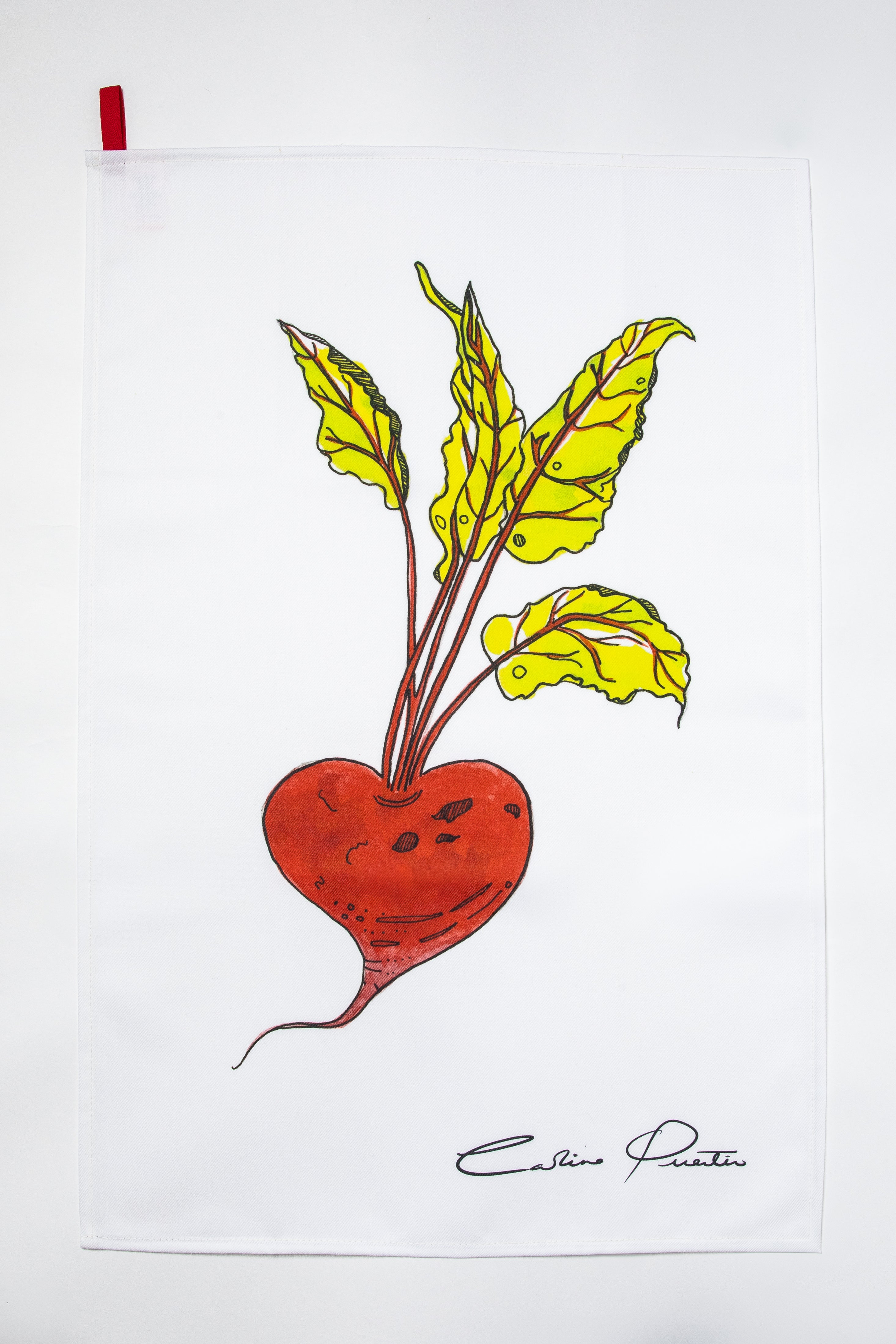 Heart Beet Tea Towel