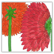 Dahlias Greeting Cards